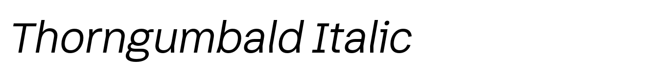 Thorngumbald Italic